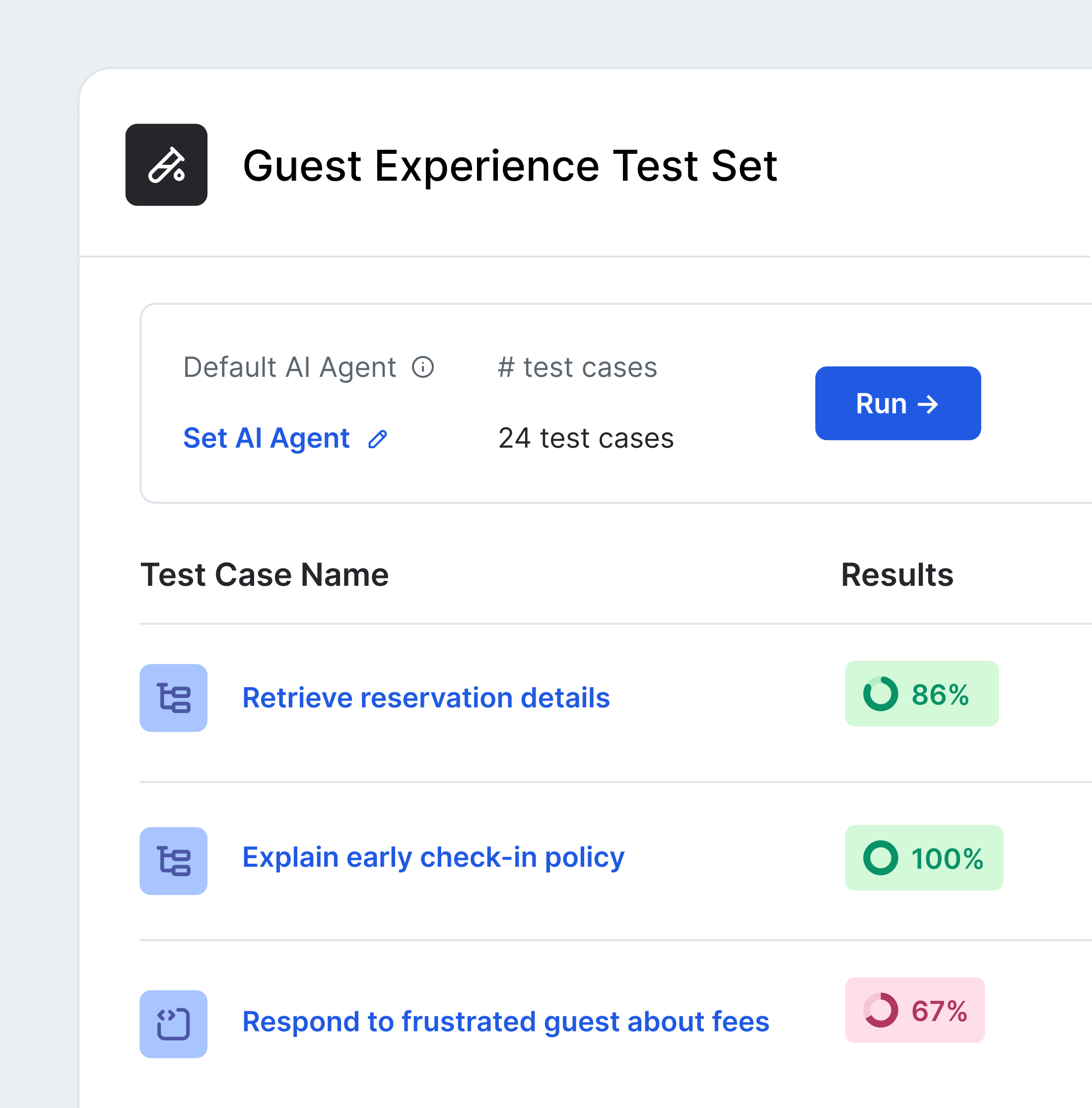 Guest Experience Test Set